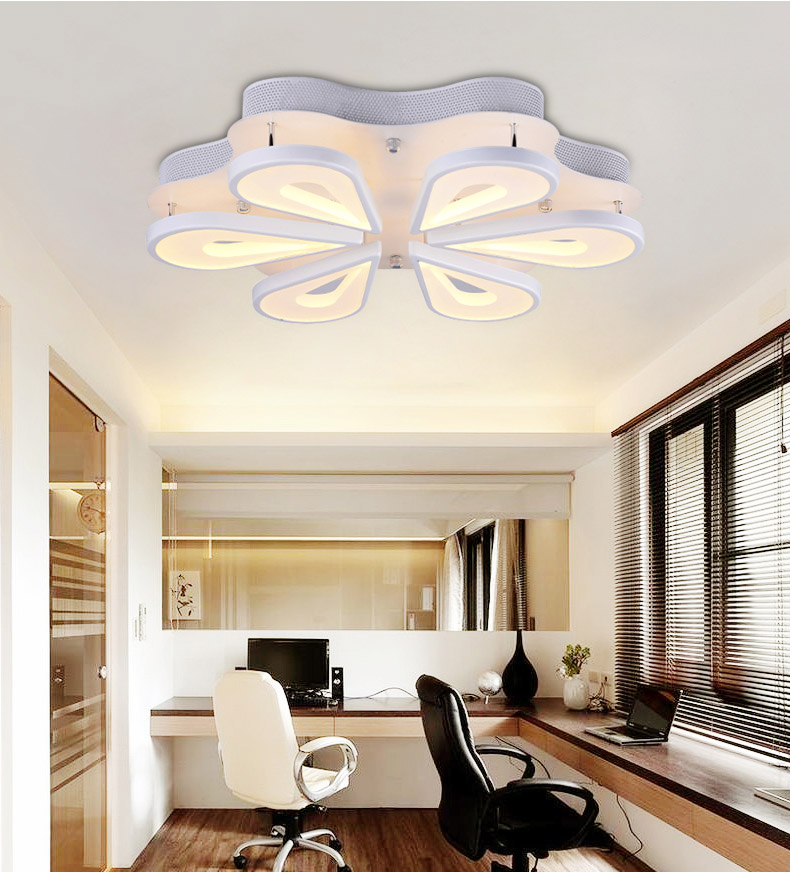 Style home 36W Deckenleuchte LED Deckenlampe dimmbar mit Fernbedienung Seestern Design moderne Leuchte für Wohnzimmer Schlafzimmer Kinderzimmer Büro
